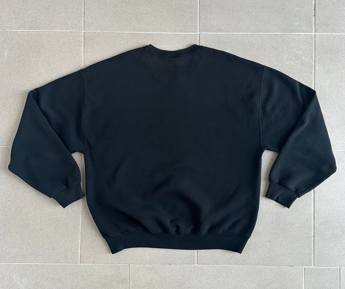 90s 빈티지 러셀 스웻셔츠 블랙 XL 상품이미지2