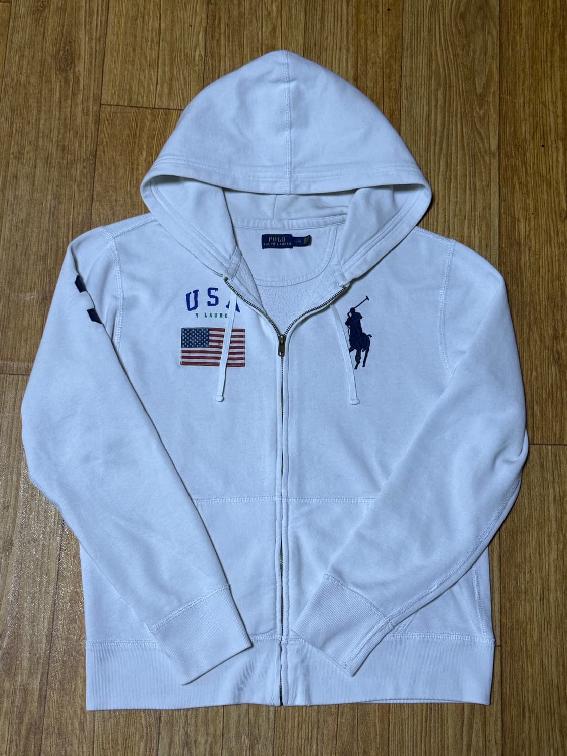폴로 랄프로렌 빅포니 성조기 후드집업 상품이미지1