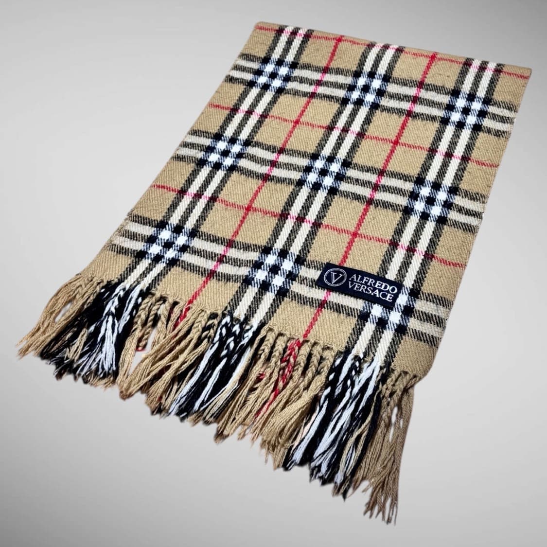 [무료배송] 베르사체(VERSACE) 울 체크 머플러 / 목도리 상품이미지1
