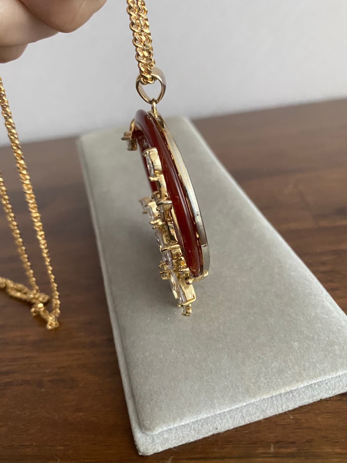 빈티지 악세서리 큐빅 펜던트 목걸이 상품이미지7