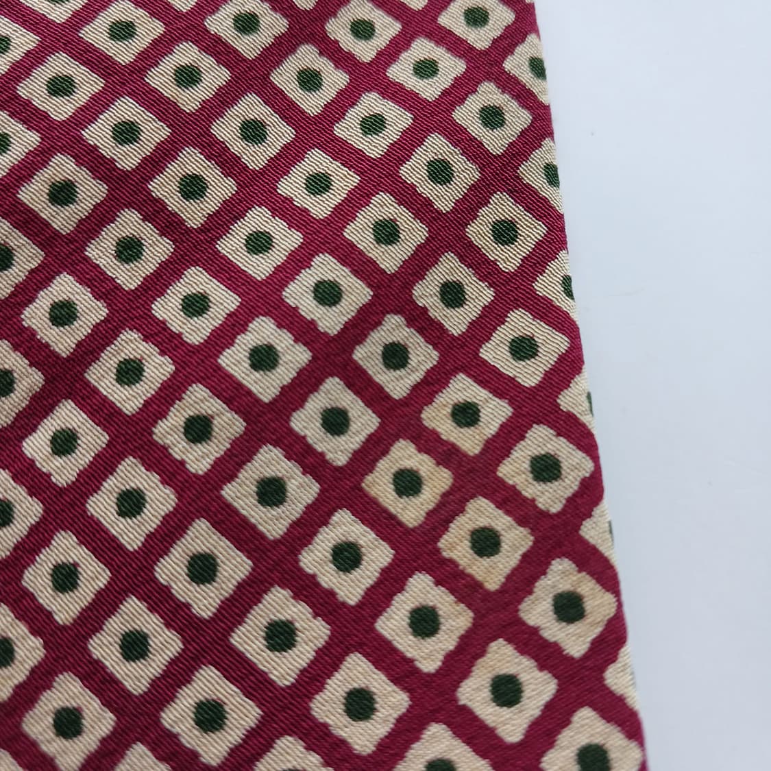 조르지오 아르마니 실크 기하 패턴 넥타이 10.1cm B등급 A18727 상품이미지9