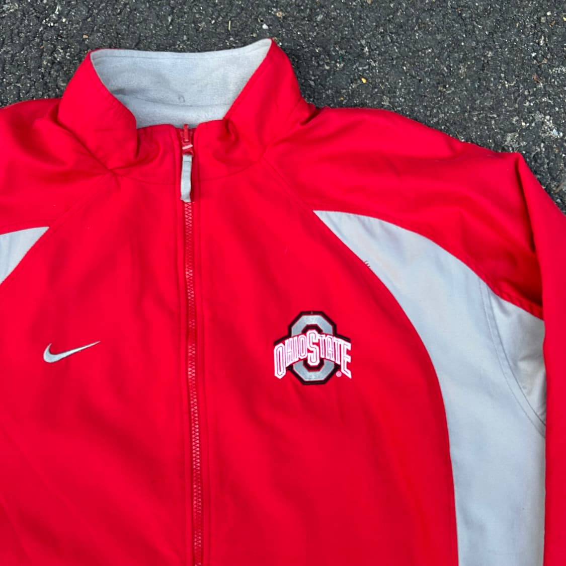 00s 나이키 리버시블 팀 미국 오하이오 바람막이 올드스쿨 트랙자켓 XL 상품이미지8