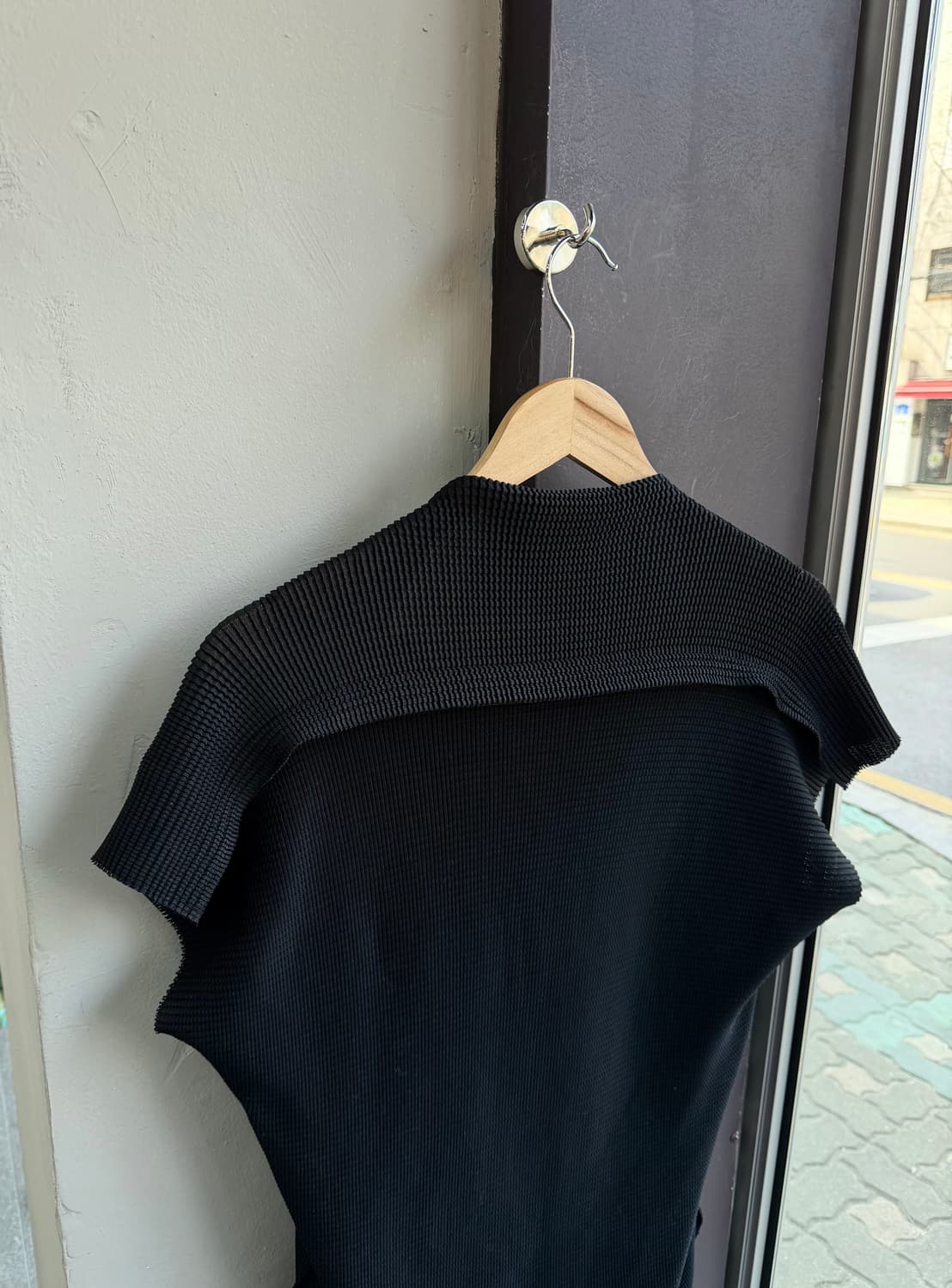 F/ 이세이미야케 스퀘어넥 플리츠 탑 상품이미지6