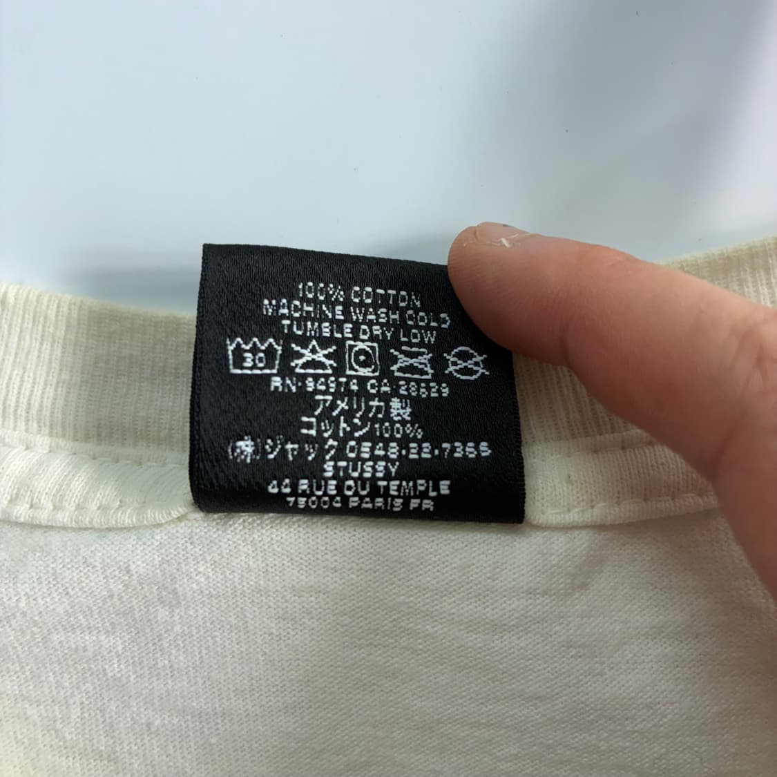 Stussy  스투시 비치 루트 화이트 반팔 티셔츠  상품이미지9