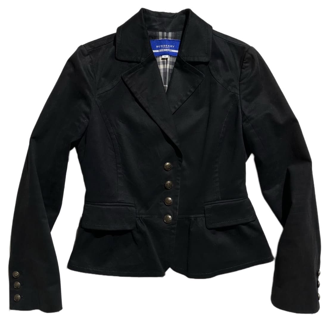 버버리 금장 로고 버튼 싱글 자켓 상품이미지1