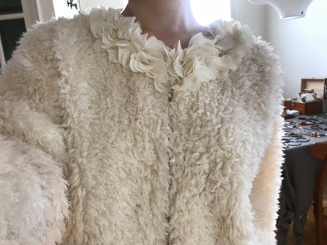  vintage flower fur cardigan 상품이미지6
