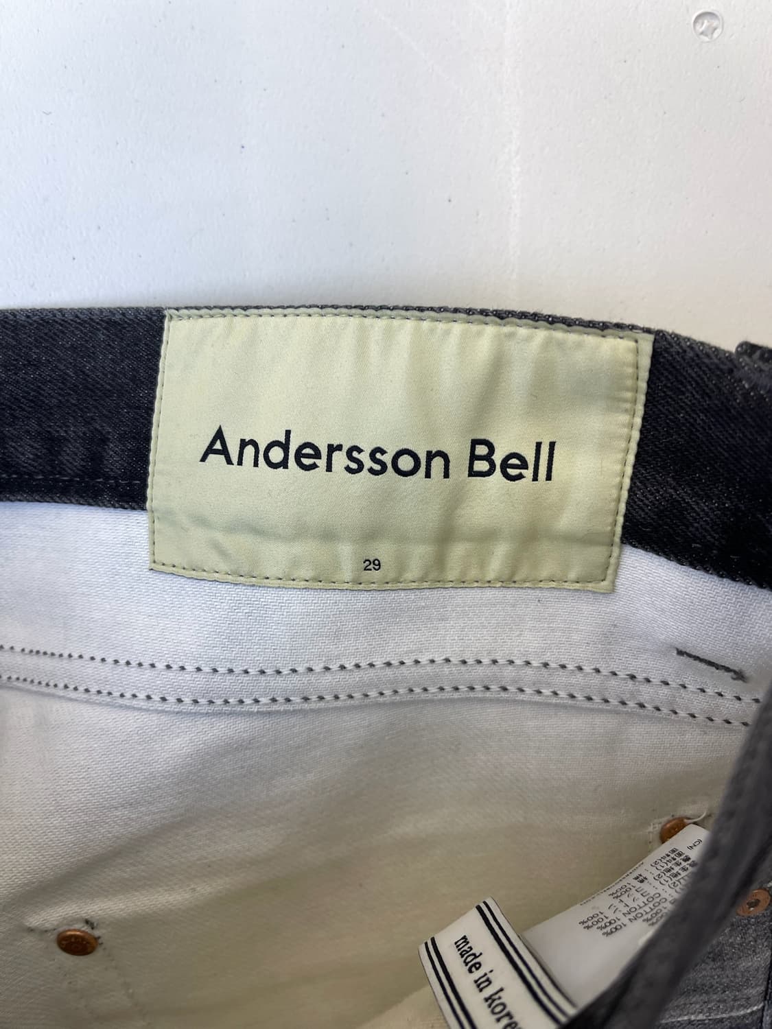 앤더슨벨 BRNO 패치워크 프린티드 와이드 진스 상품이미지7