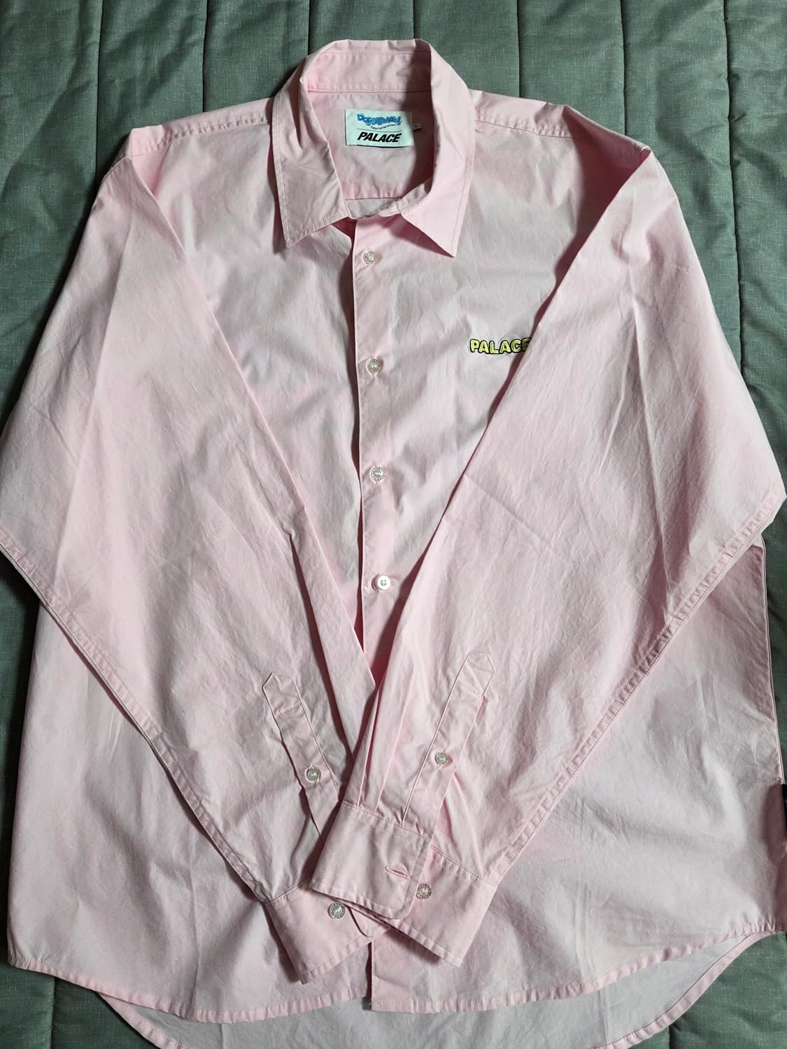 [새상품]팔라스x도라에몽 셔츠 핑크색 L사이즈 상품이미지2