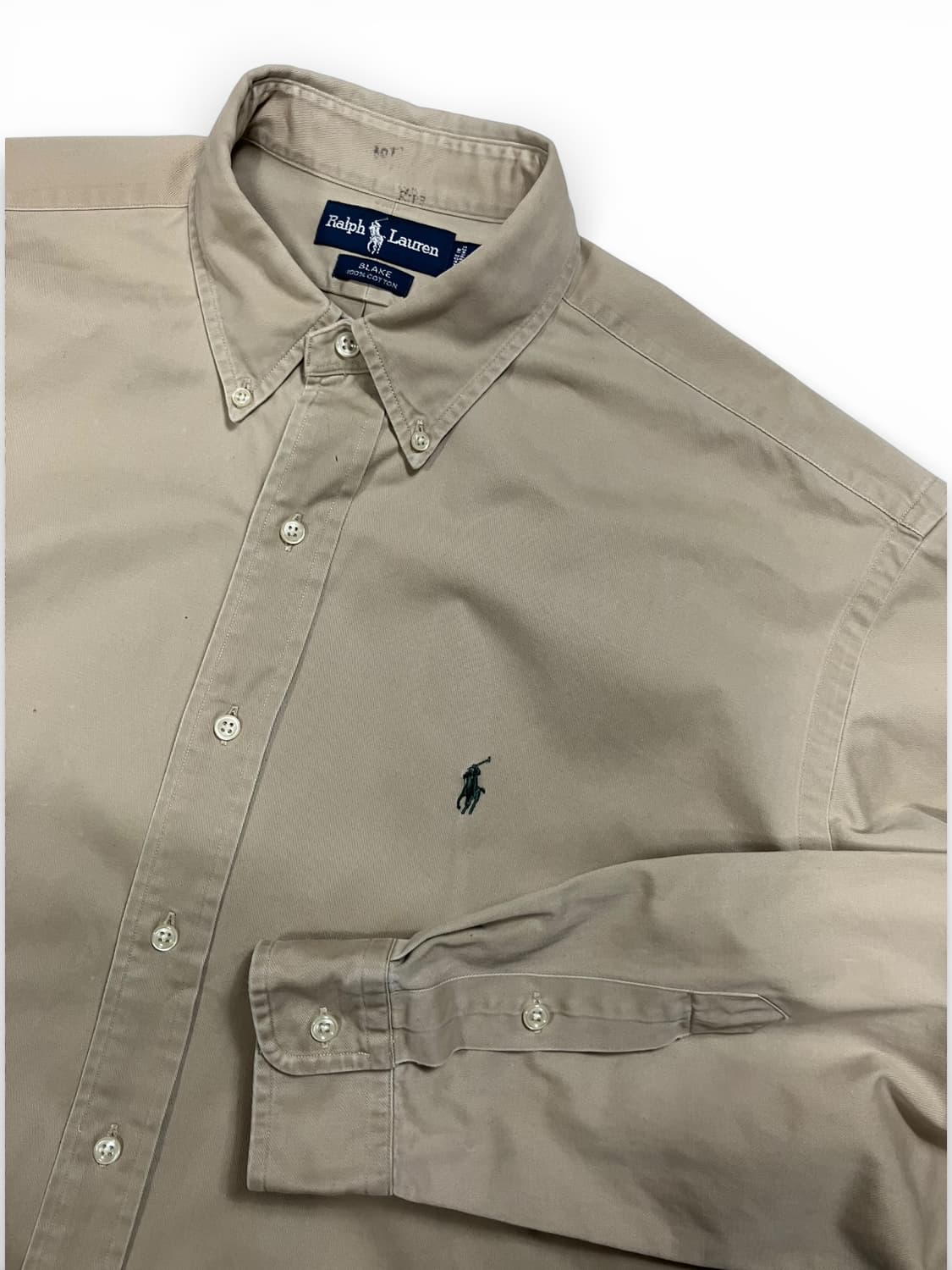 폴로 랄프로렌 베이지 오버사이즈핏 셔츠 L 상품이미지1