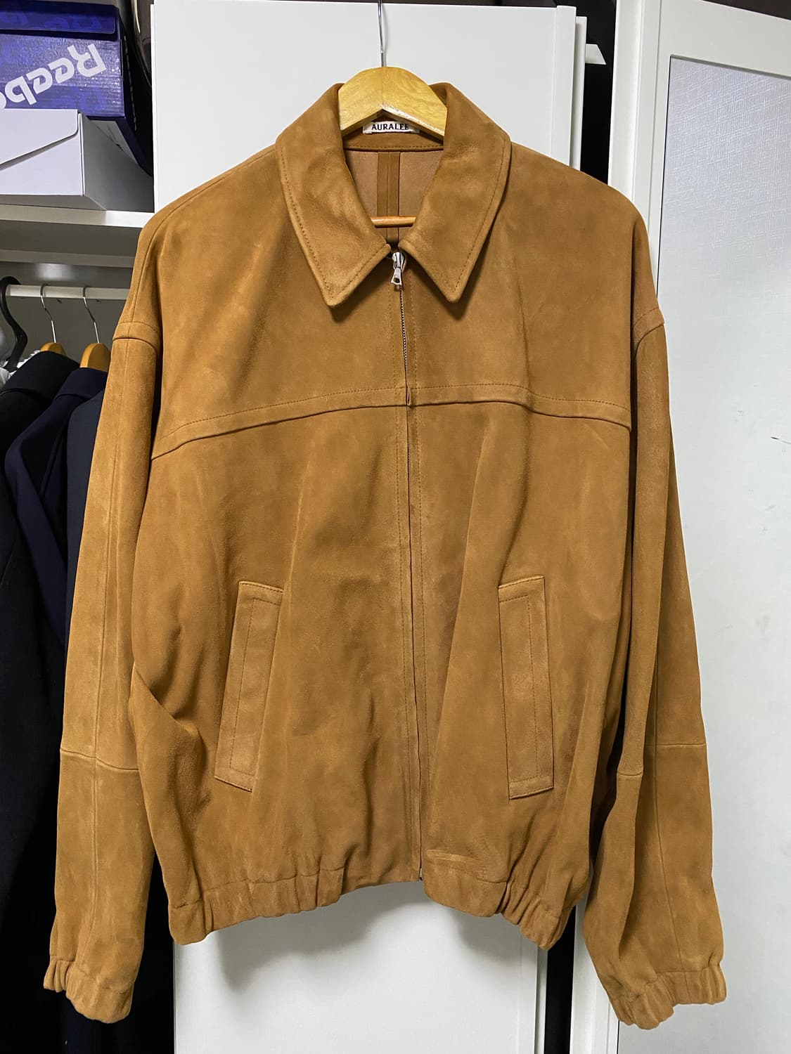 [AURALEE] 25SS LAMB LAETHER JACKET 상품이미지1