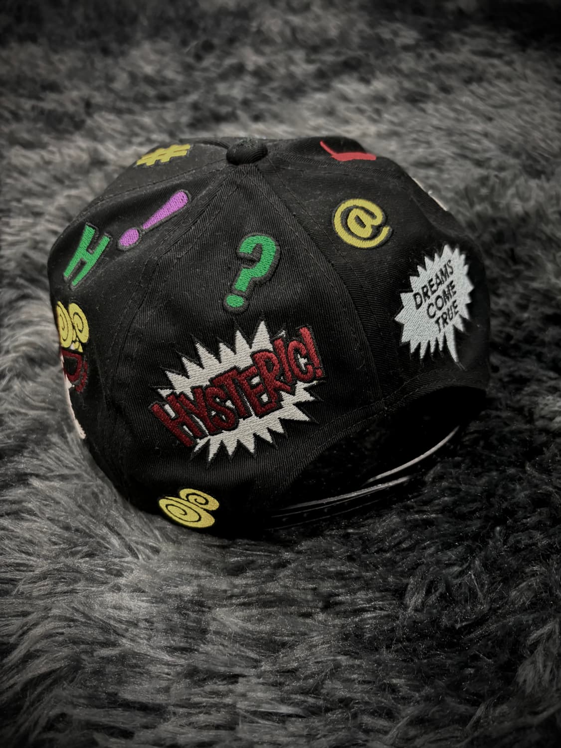 Hysteric Glamour mini 아메리칸 코믹스 레터링 블랙 캡  상품이미지3