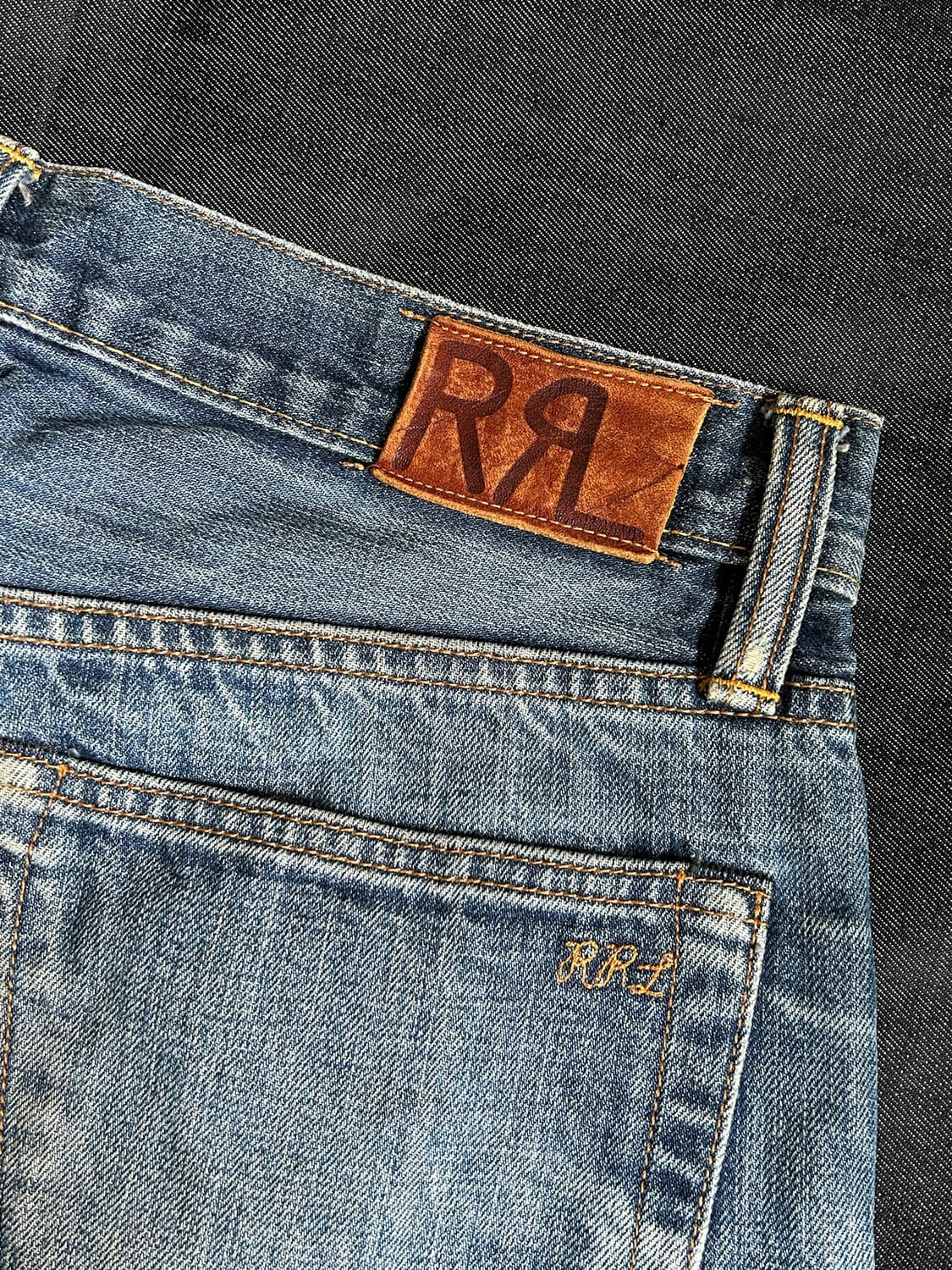 RRL cut off denim pants Made in USA 상품이미지1