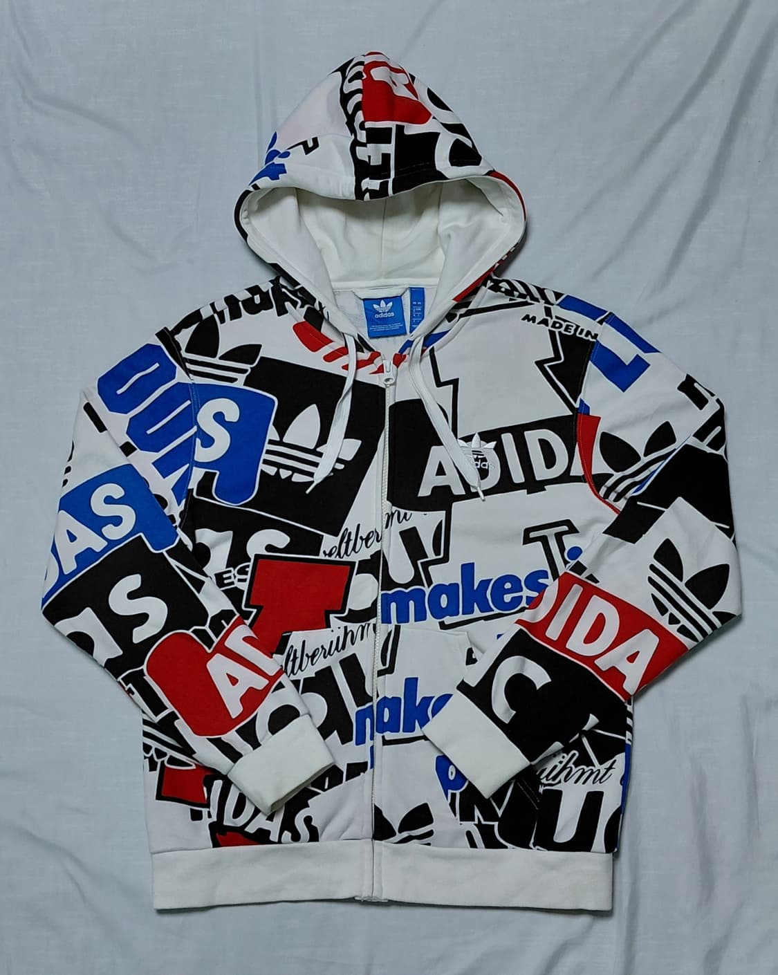 [M] 아디다스 오리지널스 빅로고 그래픽 AOP 풀집 후드티 상품이미지1