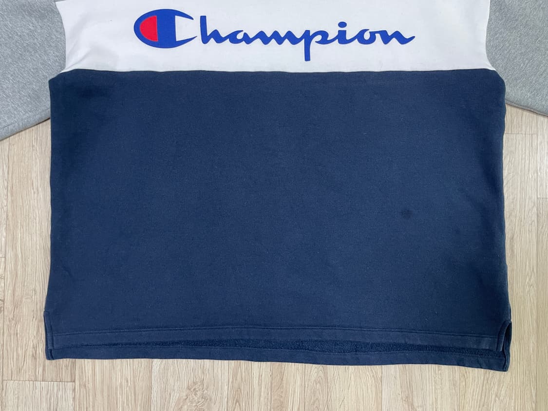 105) 80's 복각 챔피온 재팬 빅로고 절개 오버핏 맨투맨 상품이미지5