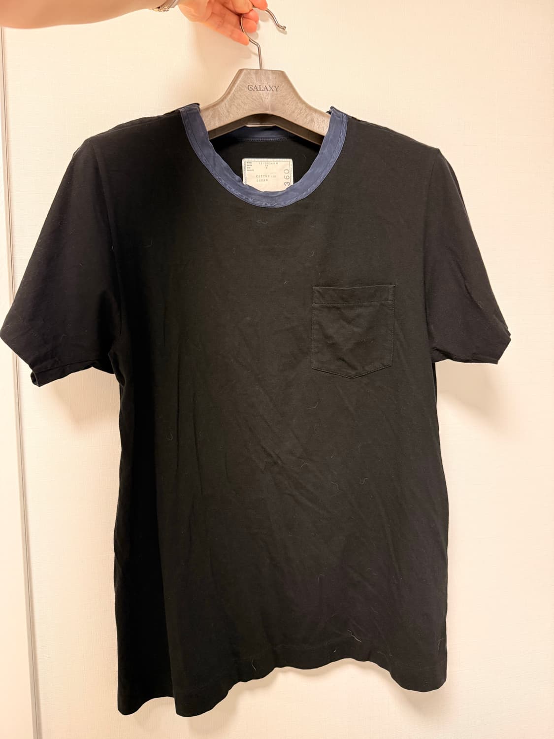 Sacai 나일론 넥라인 반팔 상품이미지1