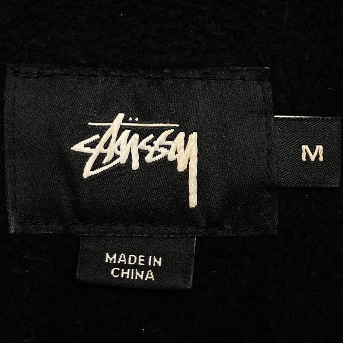 STUSSY 스투시 스탁 자수로고 블랙 헤비스웻 라운드 상품이미지3