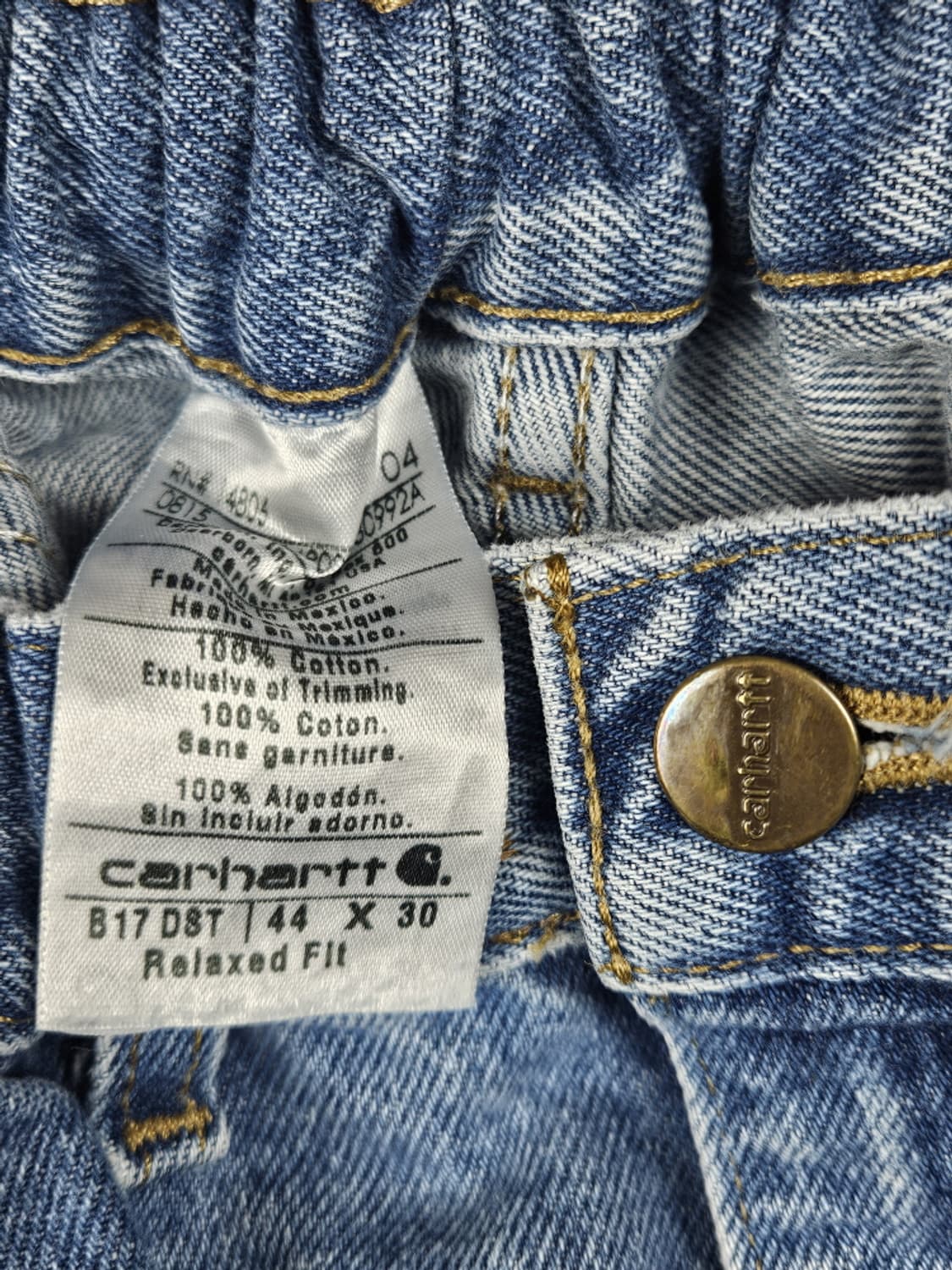 칼하트 밴딩 패치드 커스텀 데님 워크팬츠 ( 44X30 ) / 10345 상품이미지7
