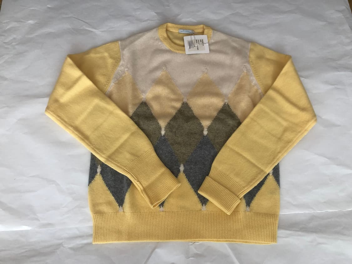 BALLANTYNE(발란타인) 아가일패턴 울 니트 스웨터 상품이미지1