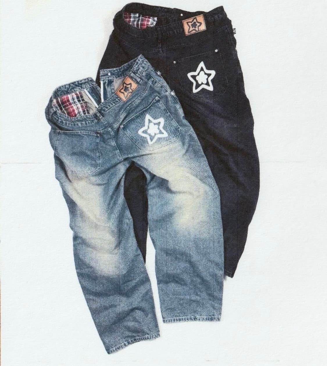WASHED BLUE STAR JEANS 상품이미지3