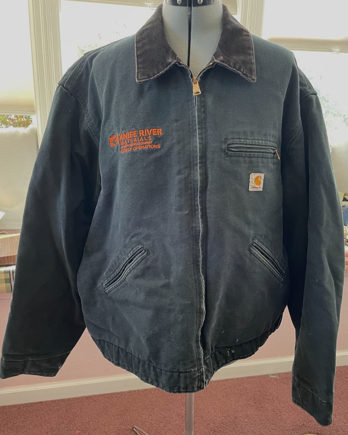 칼하트 J01 디트로이트 커스텀 자켓 블랙 상품이미지1