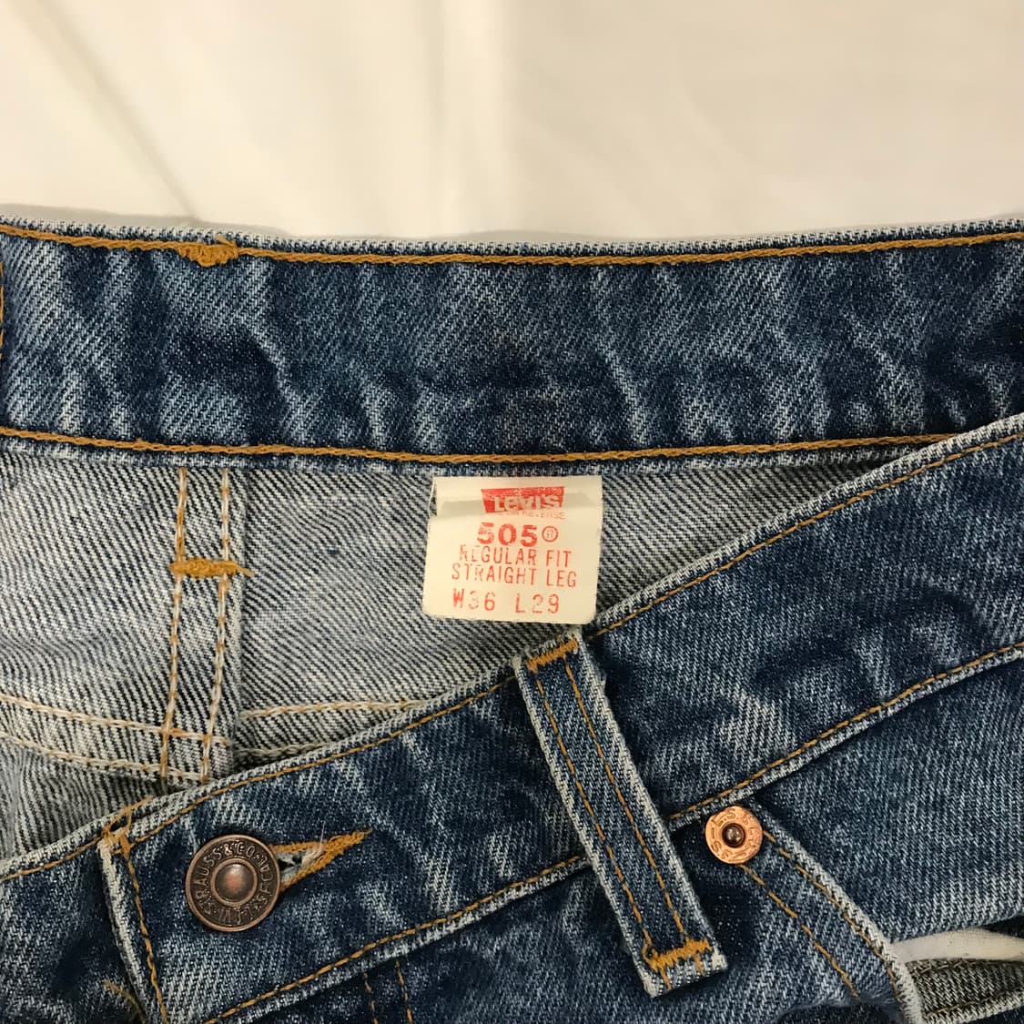리바이스 505 오렌지탭 Made in USA 데님 36/29 상품이미지4