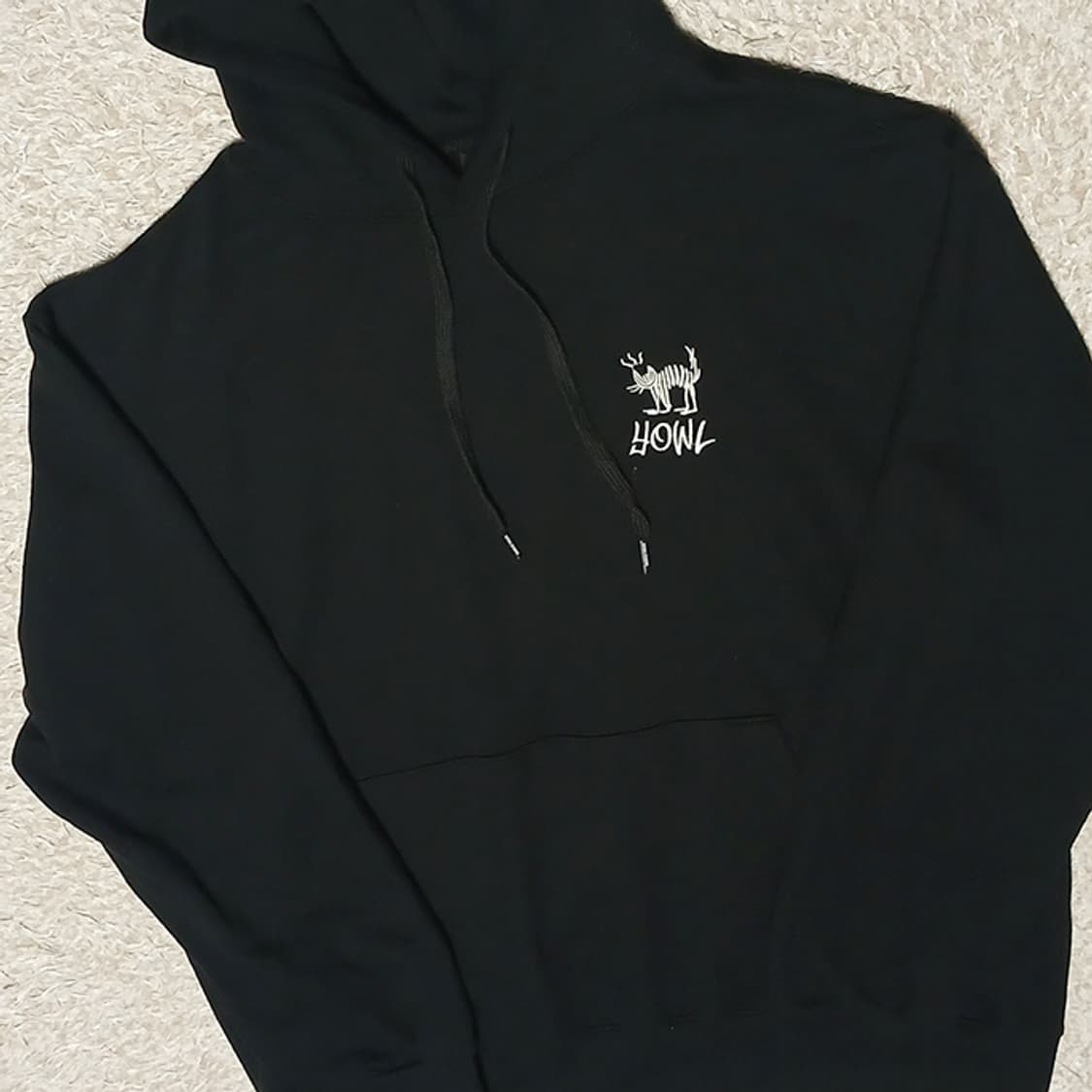 꼼파뇨 YOWL CAT 자수 후드티 새제품 L 상품이미지4