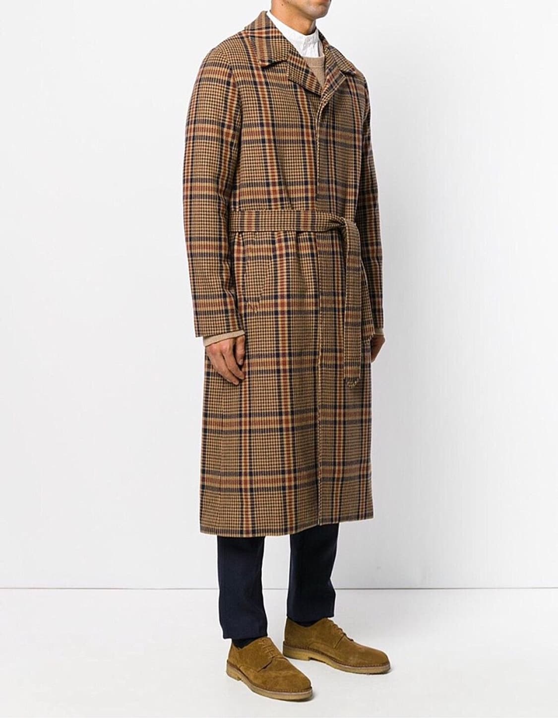 아미 ami 컬렉션 체크 로브 코트 팝니다 상품이미지2