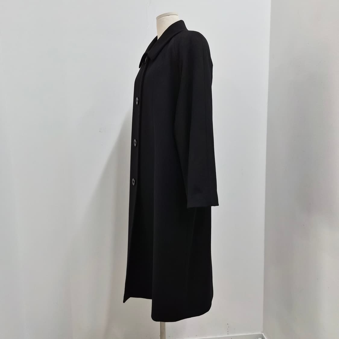 Belta Buono 캐시미어100 블랙 클래식 롱코트 상품이미지2