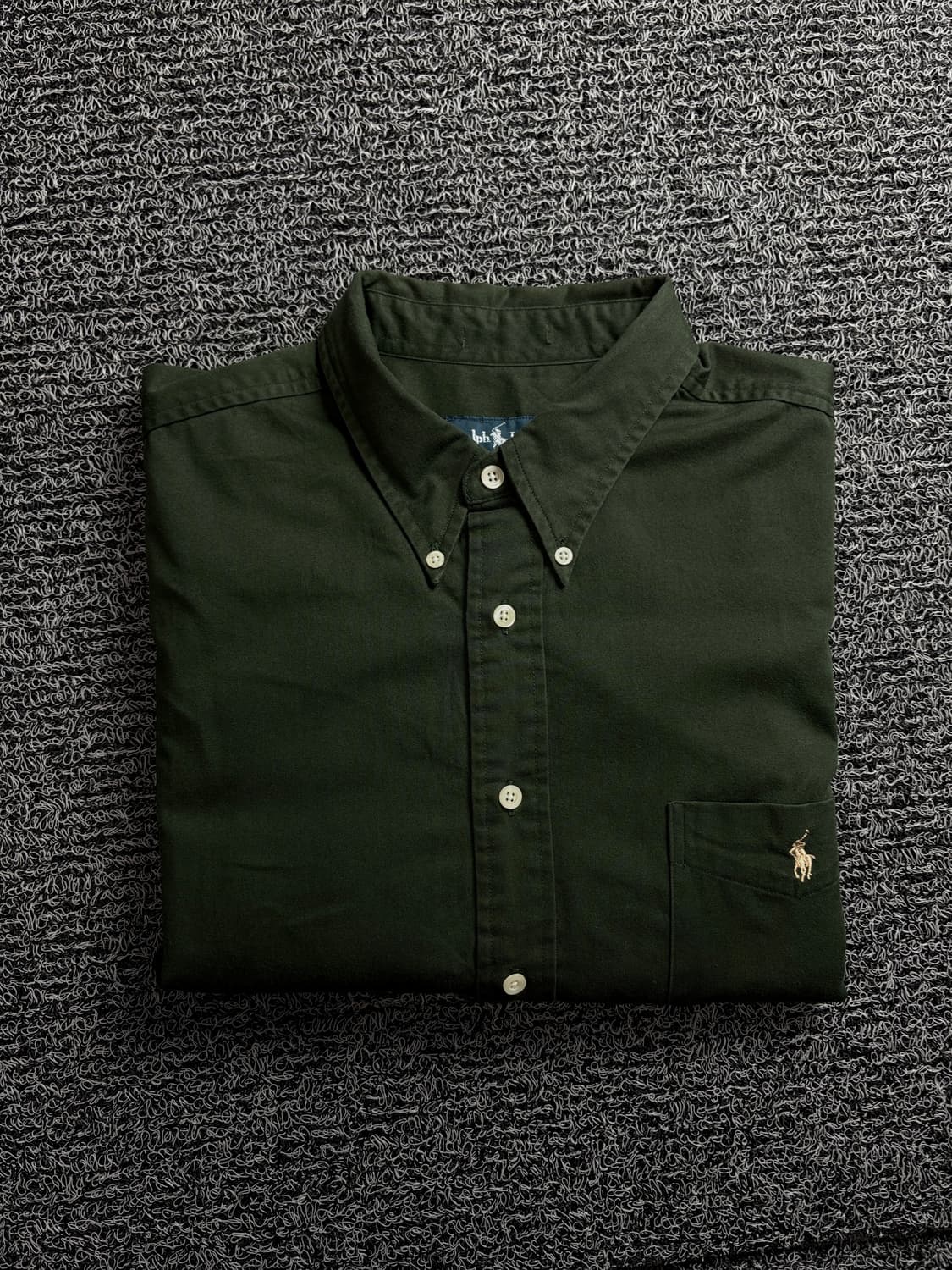 폴로 랄프로렌 포니 로고 박시핏 카키 셔츠 1465 상품이미지1