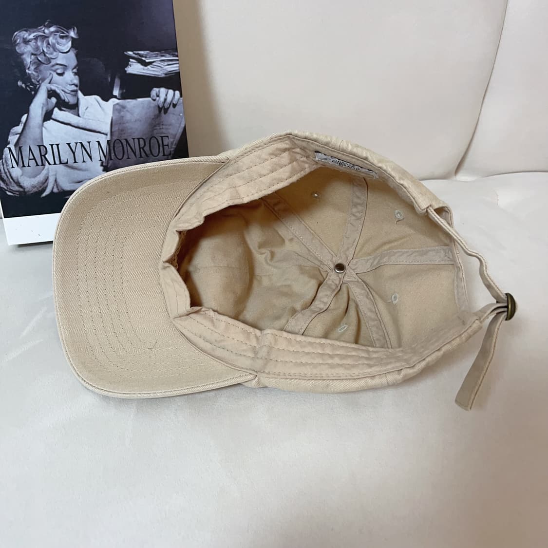 [정품] 마리떼프랑소와 저버 베이지 모자 상품이미지4