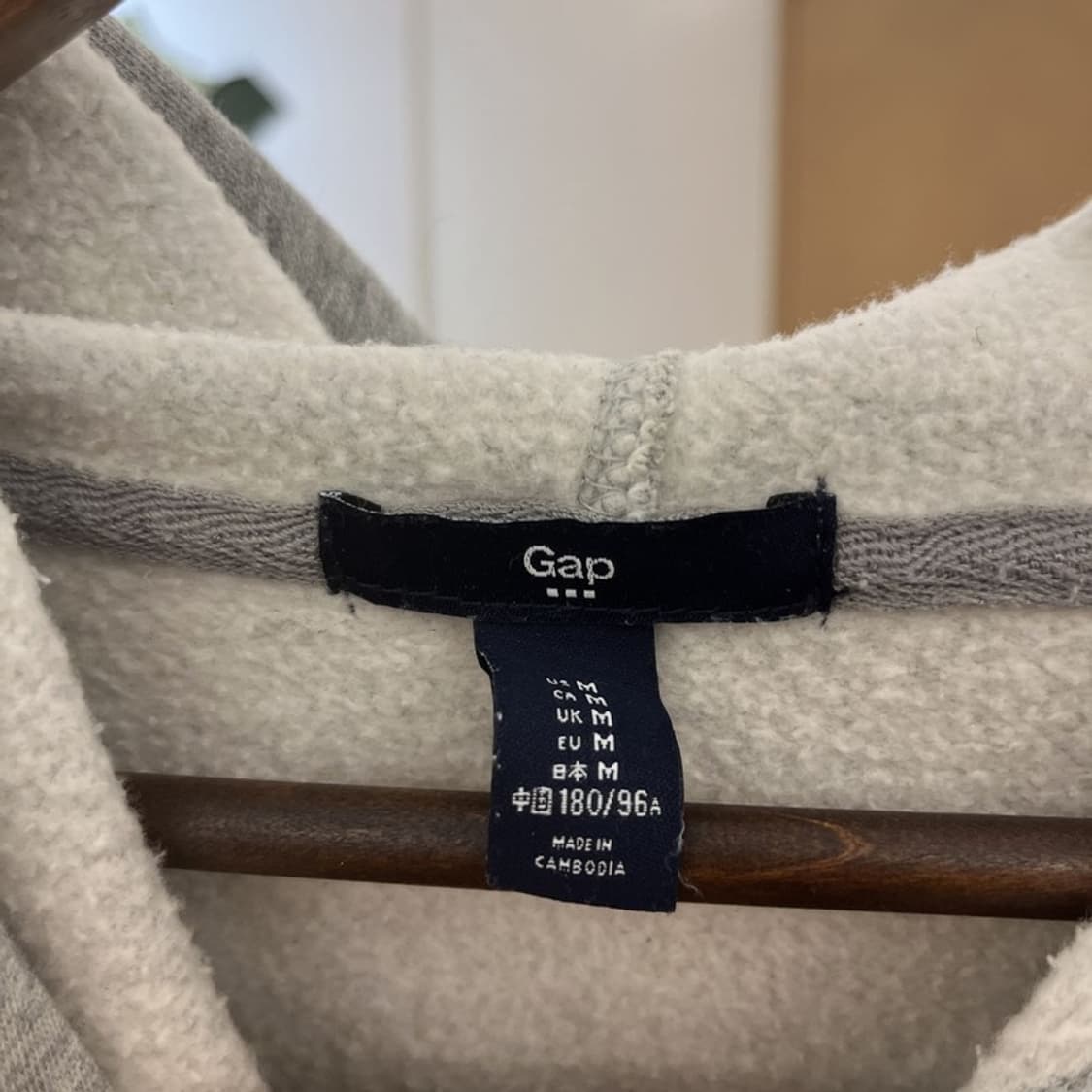 갭 올드스쿨 모던 캐주얼 빈티지 빅로고 후드티 M C10024 상품이미지5