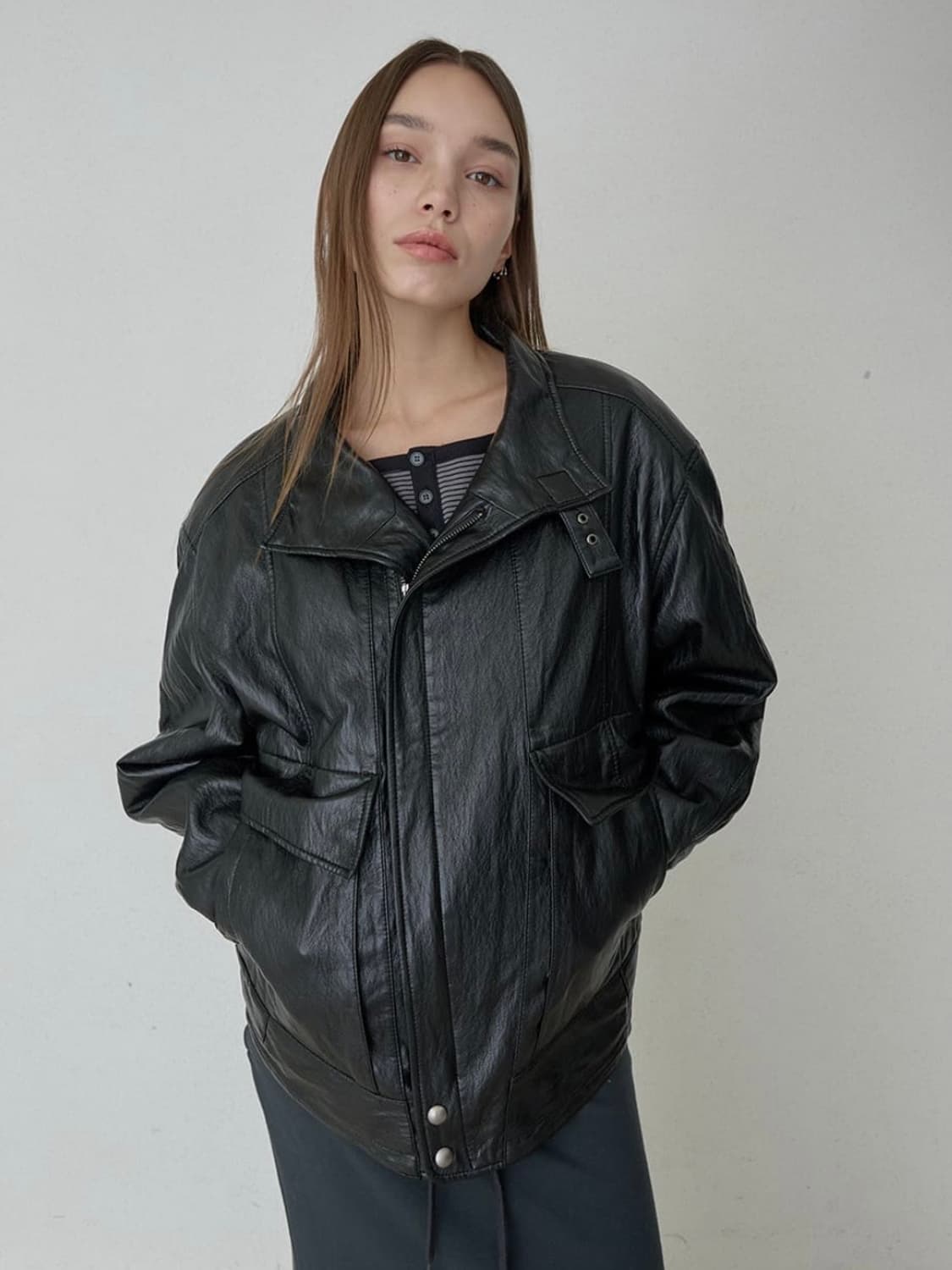 오데스 가죽자켓 상품이미지1