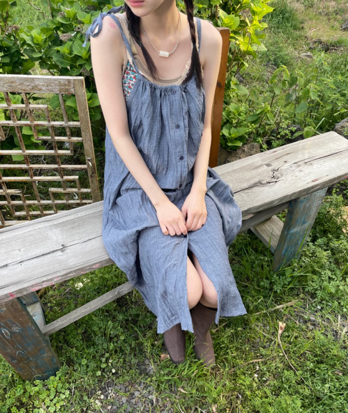 김아홉 nacre floral sleeveless 상품이미지4