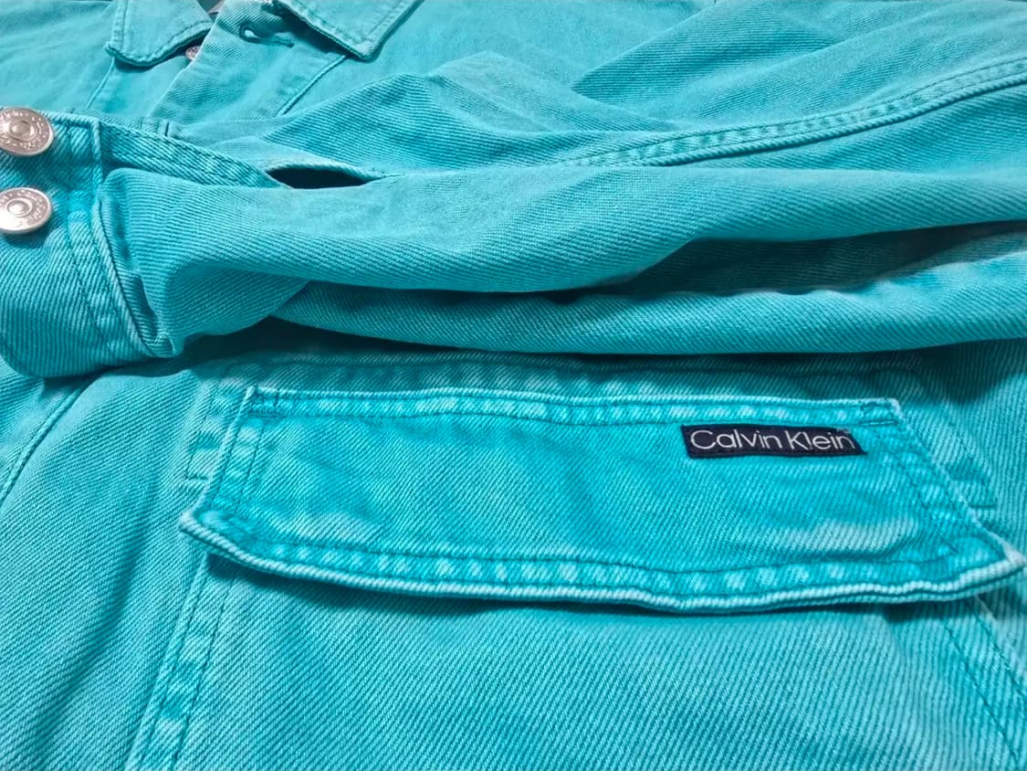 캘빈클라인 민트색 청록색 청자켓 L 상품이미지2