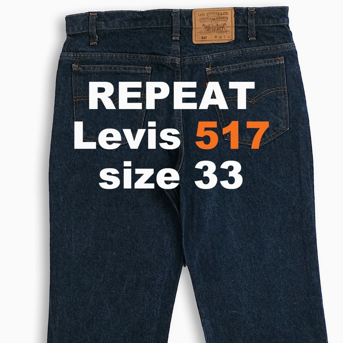 리바이스 517 오렌지탭 생지 90s USA 33인치 OR51734163 상품이미지1