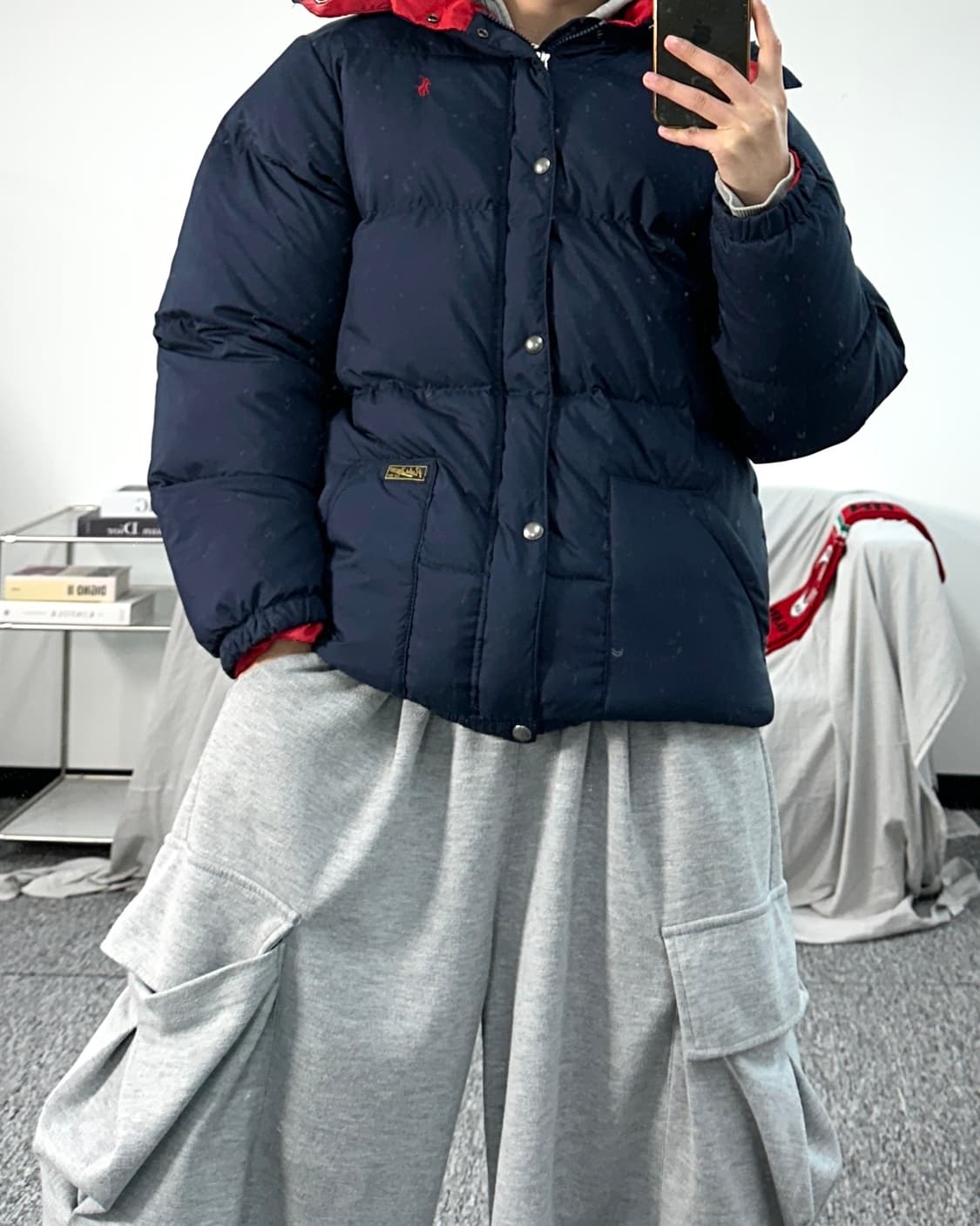 폴로 랄프로렌 레드포니 다운 패딩 XL 상품이미지3