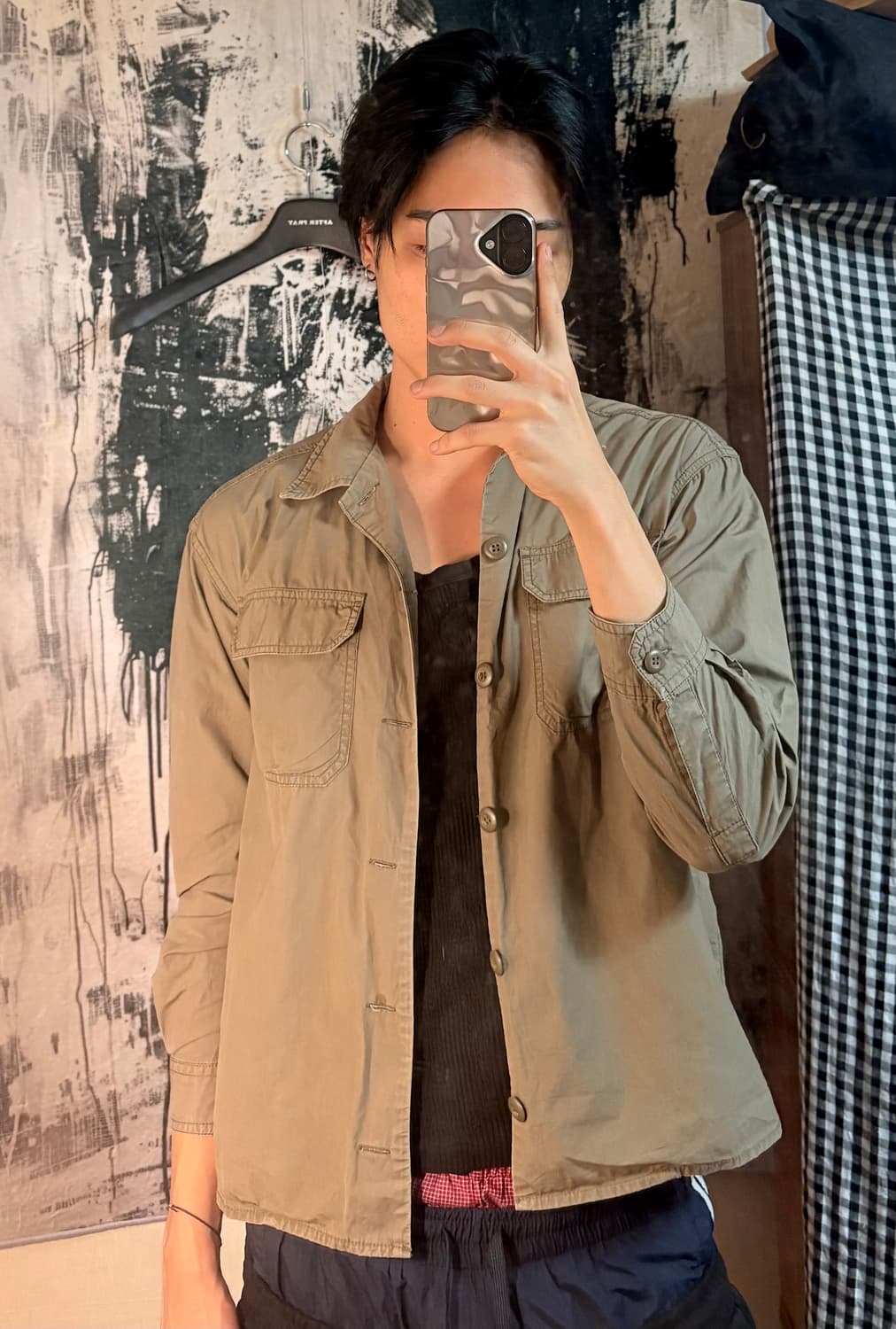 Back number shirt jacket  상품이미지4