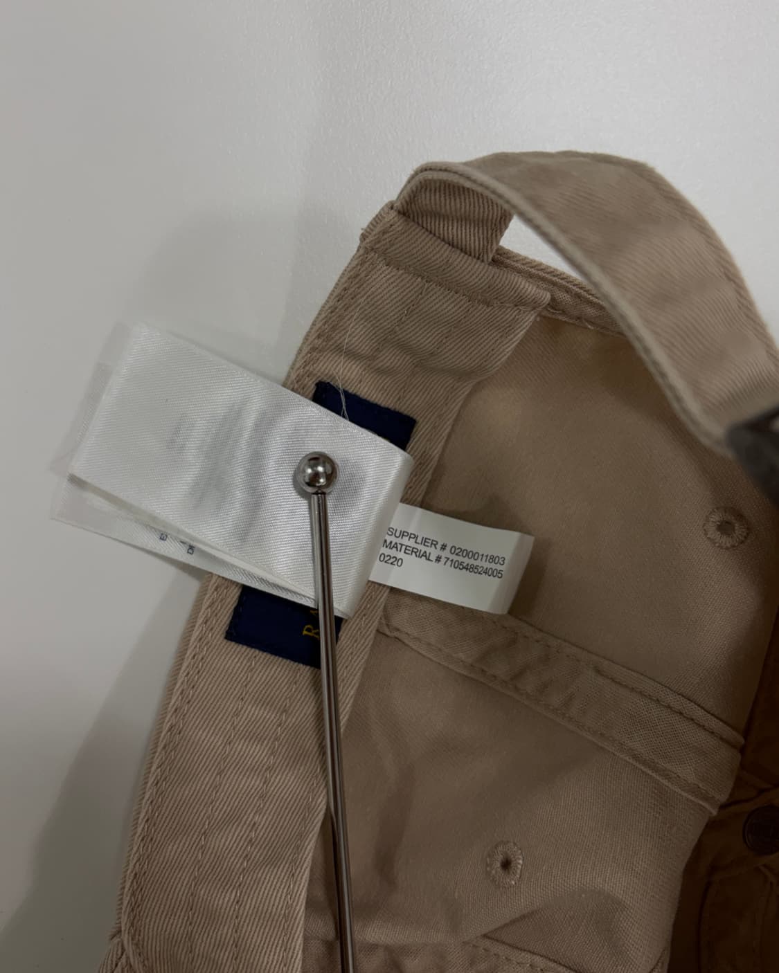 폴로 랄프로렌 베이지 코튼 치노 볼캡 상품이미지6