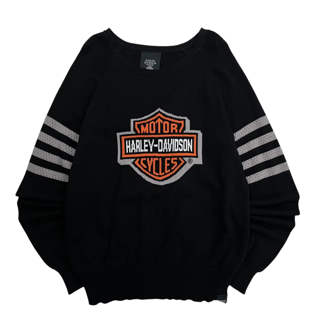 할리 데이비슨 센터로고 블랙 니트 L 상품이미지3