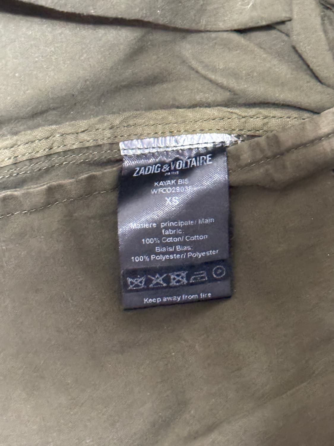 쟈딕앤볼테르 등판 해골 엔젤 자수 밀리터리 야상 상품이미지6