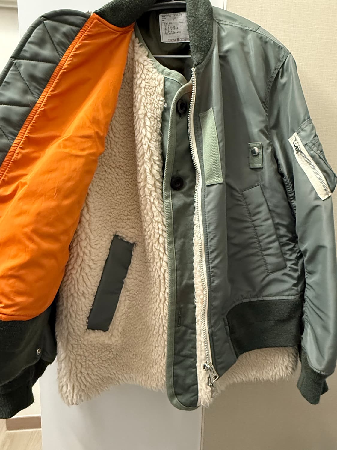 사카이 시어링 카키 봄버 자켓 (2) 상품이미지2