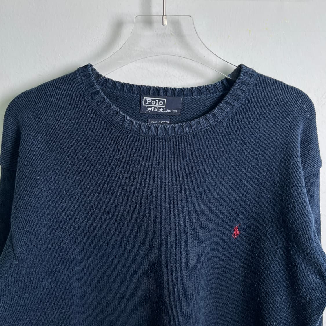 폴로 랄프로렌 네이비 코튼 니트  상품이미지4