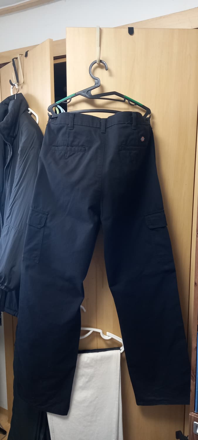 디키즈 코튼 루즈핏 워크 카고팬츠 블랙 34 34 상품이미지5