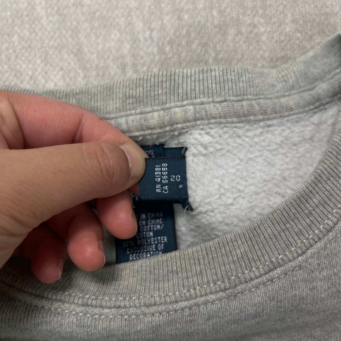 100 폴로랄프로렌 스몰포니 그레이 맨투맨 상품이미지4