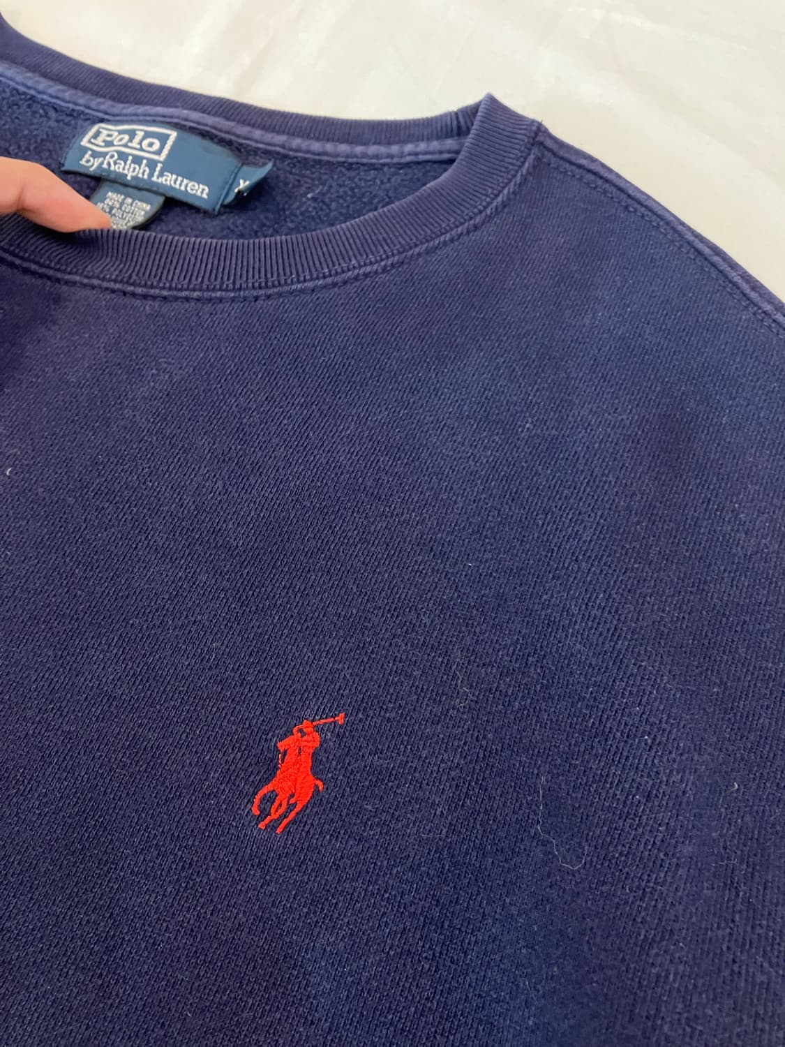 90s 폴로 랄프로렌 맨투맨 스웻셔츠 네이비 상품이미지2
