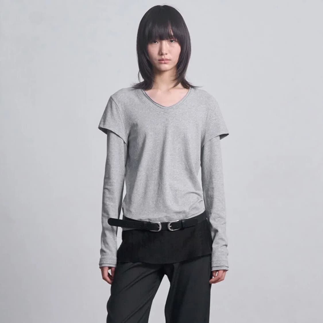 현재 품절! 세릭 롱슬리브 그레이 상품이미지1
