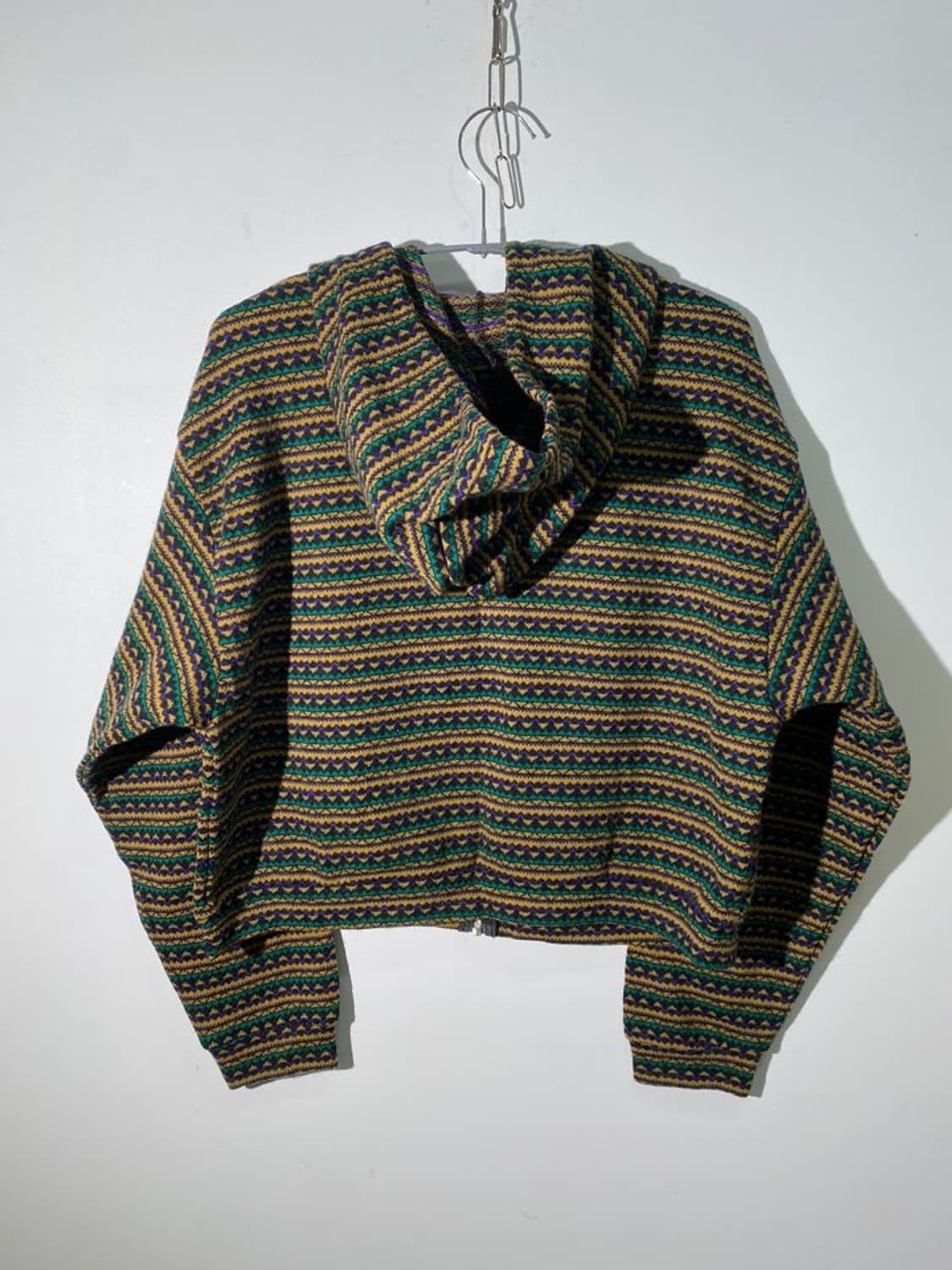 emem 크롭 니트 후드 집업 상품이미지2