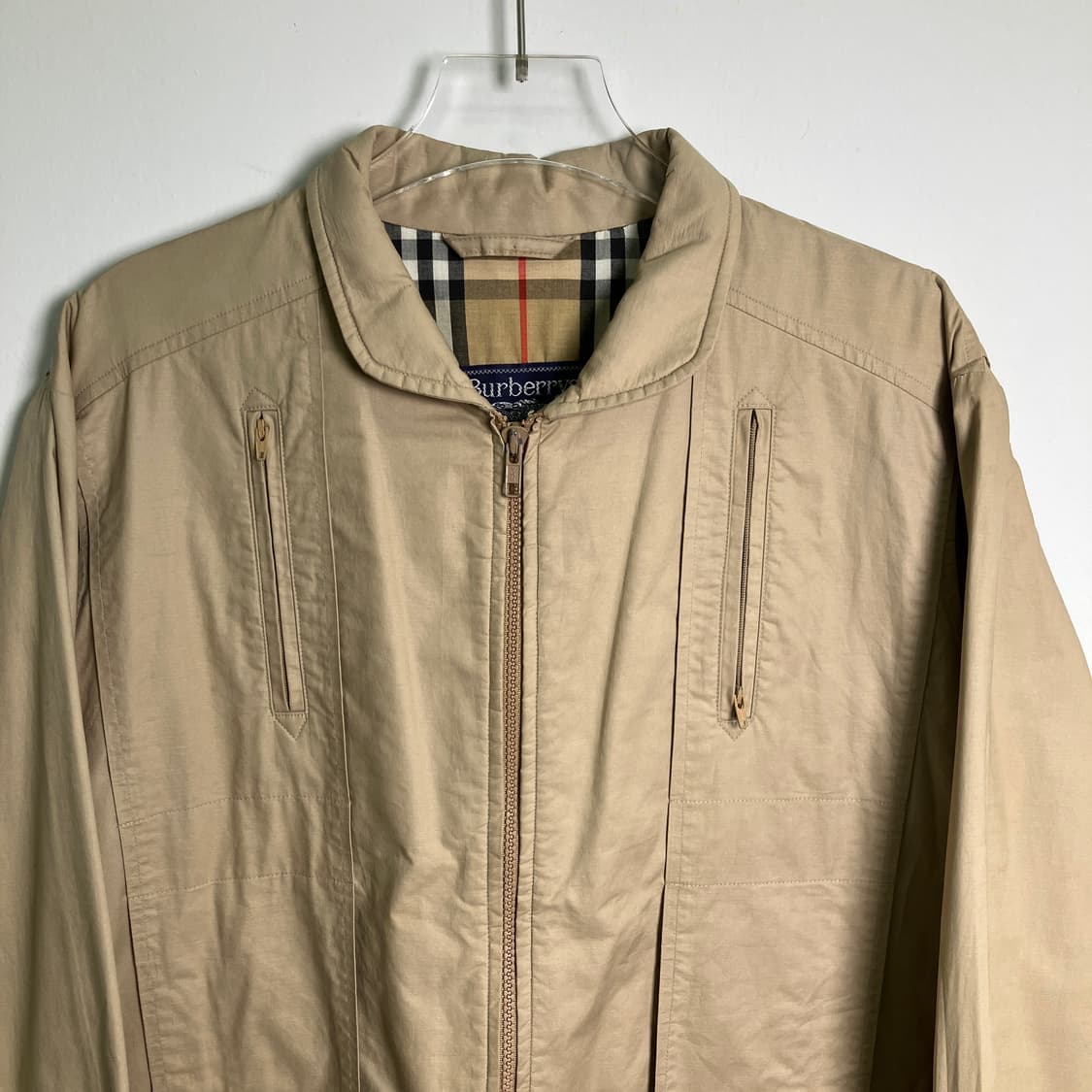 버버리 베이지 코튼 블루종 자켓 상품이미지4