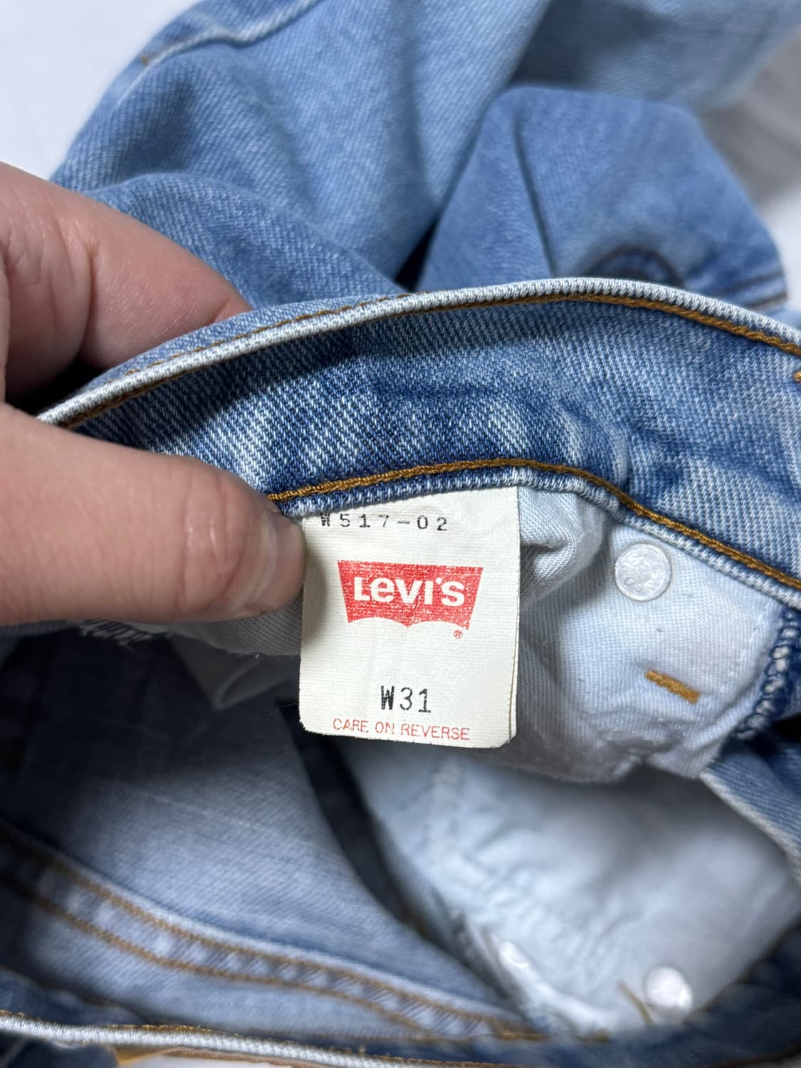 90s jp 리바이스 517 부츠컷 데님 팬츠 상품이미지5
