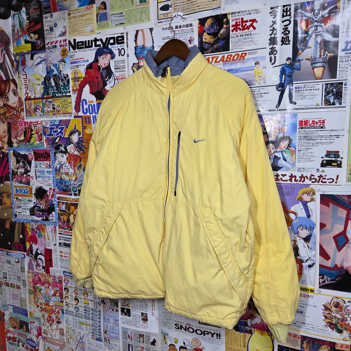 나이키 00s 리버시블 퍼플블루 옐로우 덕다운 패딩 상품이미지6